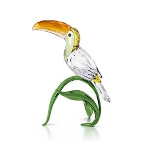 Swarovski Idyllia Toucan Figurine - Orange NWT